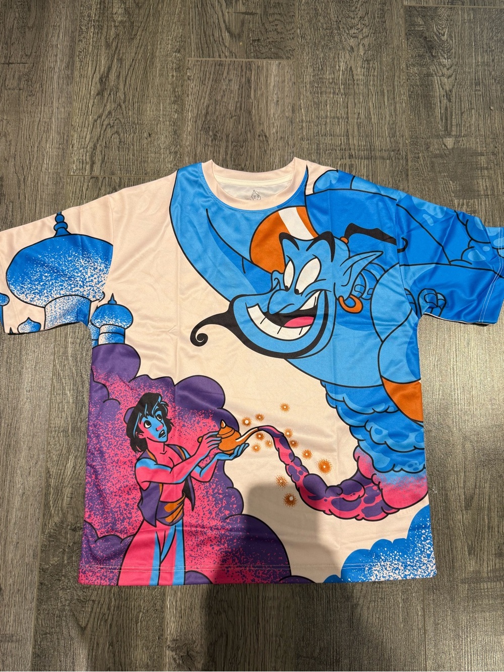 The Shirt Farm x Disney Aladdin Genie Short Sleeve AOP T-Shirt FarmTech, Size M
